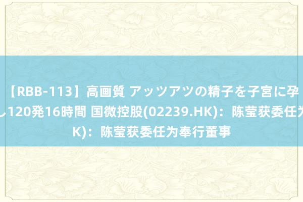 【RBB-113】高画質 アッツアツの精子を子宮に孕ませ中出し120発16時間 国微控股(02239.HK)：陈莹获委任为奉行董事